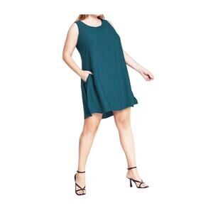 City Chic Refinity Mini Playsuit Romper Sahara Love Stormy Women's Size 14 New